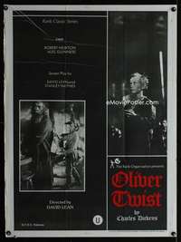 a041 OLIVER TWIST Indian movie poster R60s Alec Guinness, Dickens