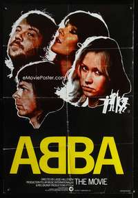 a052 ABBA THE MOVIE Lebanese movie poster '77 Swedish pop rock!