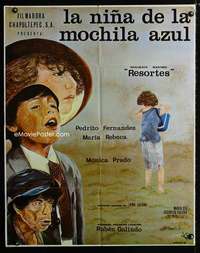 a336 LA NINA DE LA MOCHILA AZUL Mexican movie poster '79