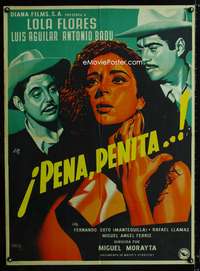 a357 OH PAIN, LITTLE PAIN, PAIN Mexican movie poster '53 Renau