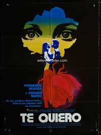 a378 TE QUIERO Mexican movie poster '79 cool Bruno Lopez art!