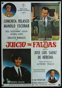 a291 JUICIO DE FALDAS Spanish movie poster R75 Conchita Velasco