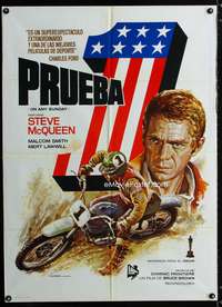 a299 ON ANY SUNDAY Spanish movie poster R82 Mac art of Steve McQueen!