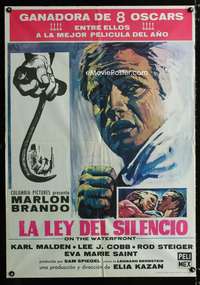 a300 ON THE WATERFRONT Spanish movie poster R71 Marlon Brando, Kazan