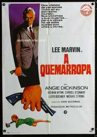 a303 POINT BLANK Spanish movie poster R75 Lee Marvin, Jano art!