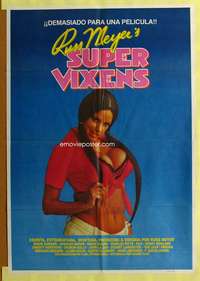 a313 SUPER VIXENS Spanish movie poster '86 Russ Meyer, Uschi Digard