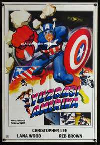 a029 CAPTAIN AMERICA 2 Turkish movie poster '79 Marvel Comics!