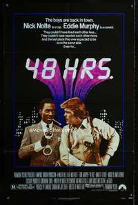 b010 48 HOURS one-sheet movie poster '82 Nick Nolte, Eddie Murphy