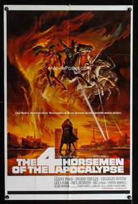 b009 4 HORSEMEN OF THE APOCALYPSE one-sheet movie poster '61 great image!