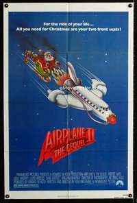 b020 AIRPLANE 2 one-sheet movie poster '82 Robert Hays, Lloyd Bridges