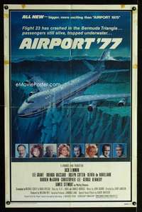 b021 AIRPORT '77 one-sheet movie poster '77 Lee Grant, Jack Lemmon