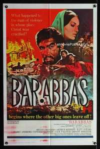 b071 BARABBAS one-sheet movie poster '62 Anthony Quinn, Silvana Mangano