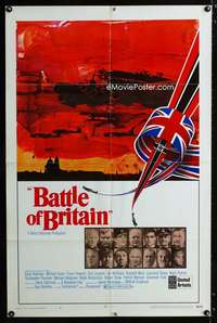 b081 BATTLE OF BRITAIN style A one-sheet movie poster '69 Michael Caine