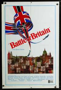 b082 BATTLE OF BRITAIN style B one-sheet movie poster '69 Michael Caine