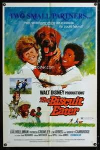 b117 BISCUIT EATER revised one-sheet movie poster '72 Whitaker, Disney
