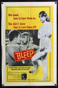 b124 BLEEP one-sheet movie poster '71 she's good especially when she's bad!