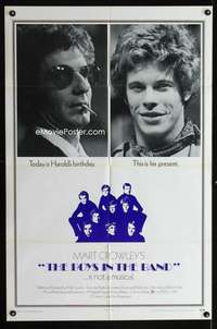 b143 BOYS IN THE BAND one-sheet movie poster '70 William Friedkin, Crowley