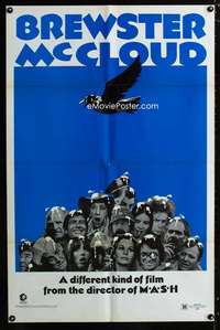 b148 BREWSTER McCLOUD style B one-sheet movie poster '71 Robert Altman