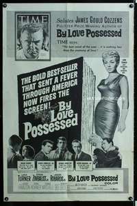 b163 BY LOVE POSSESSED one-sheet movie poster R60s Lana Turner, Zimbalist