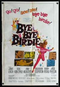 b164 BYE BYE BIRDIE one-sheet movie poster '63 Ann-Margret, Janet Leigh