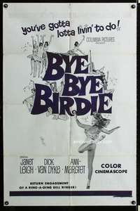 b165 BYE BYE BIRDIE military one-sheet movie poster R60s Ann-Margret, Janet Leigh