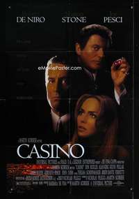 b179 CASINO one-sheet movie poster '95 Robert De Niro, Sharon Stone