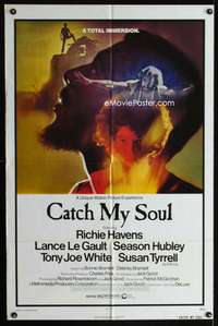 b182 CATCH MY SOUL one-sheet movie poster '74 from Shakespeare's Othello!