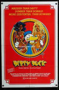 b195 CHEAP one-sheet movie poster R77 Dirty Duck, great Rick Griffin art!