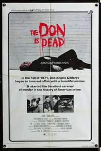 b325 DON IS DEAD one-sheet movie poster '73 Anthony Quinn, Fleischer