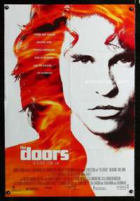 b328 DOORS DS one-sheet movie poster '90 Val Kilmer as Jim Morrison, Stone