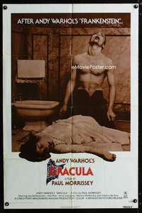 b046 ANDY WARHOL'S DRACULA one-sheet movie poster '74 Paul Morrissey