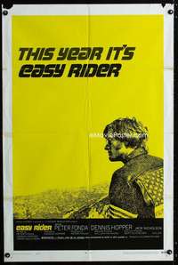 b345 EASY RIDER style C one-sheet movie poster '69 Peter Fonda, Dennis Hopper