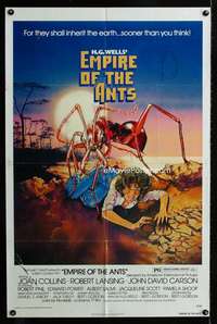 b355 EMPIRE OF THE ANTS one-sheet movie poster '77 great Drew Struzan art!