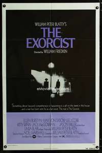 b367 EXORCIST one-sheet movie poster '74 William Friedkin, Max Von Sydow