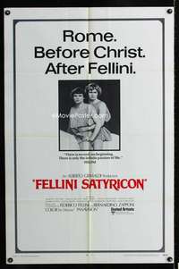 b377 FELLINI SATYRICON int'l one-sheet movie poster '70 cult classic!