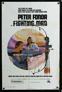 b381 FIGHTING MAD one-sheet movie poster '76 Peter Fonda, Jonathan Demme