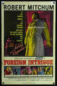 b394 FOREIGN INTRIGUE one-sheet movie poster '56 Robert Mitchum, Page
