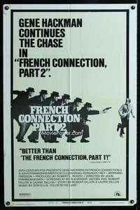 b403 FRENCH CONNECTION 2 style D one-sheet movie poster '75 Frankenheimer