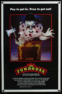 b412 FUNHOUSE one-sheet movie poster '81 Tobe Hooper carnival horror!