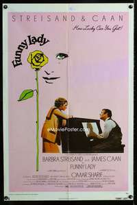 b413 FUNNY LADY one-sheet movie poster '75 Barbra Streisand, James Caan