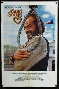 b461 GOIN' SOUTH one-sheet movie poster '78 great Jack Nicholson image!