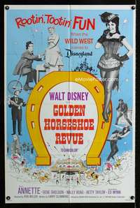 b465 GOLDEN HORSESHOE REVIEW one-sheet movie poster '64 sexy Annette!