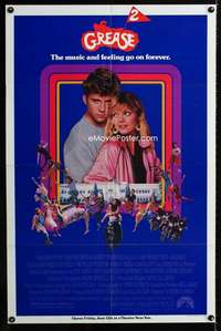 b482 GREASE 2 advance one-sheet movie poster '82 Michelle Pfeiffer, Zmed