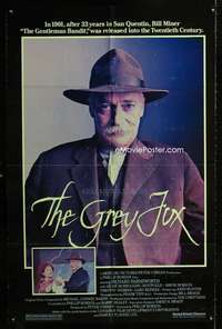 b497 GREY FOX one-sheet movie poster '81 Richard Farnsworth, western!