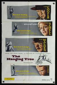 b515 HANGING TREE one-sheet movie poster '59 Gary Cooper, Maria Schell