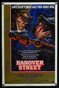 b519 HANOVER STREET one-sheet movie poster '79 Harrison Ford, WWII planes!