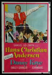 b520 HANS CHRISTIAN ANDERSEN one-sheet movie poster '53 Danny Kaye