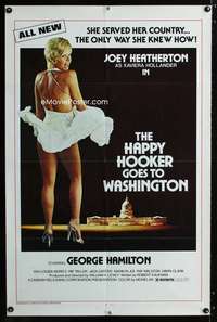 b521 HAPPY HOOKER GOES TO WASHINGTON one-sheet movie poster '77 sex!