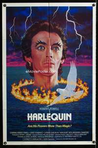 b523 HARLEQUIN one-sheet movie poster R82 Robert Powell, creepy image!
