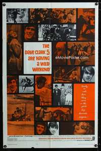 b530 HAVING A WILD WEEKEND one-sheet movie poster '65 The Dave Clark 5!